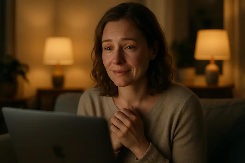 Online Recovery Groups meeting with people joining a calm video call from home
